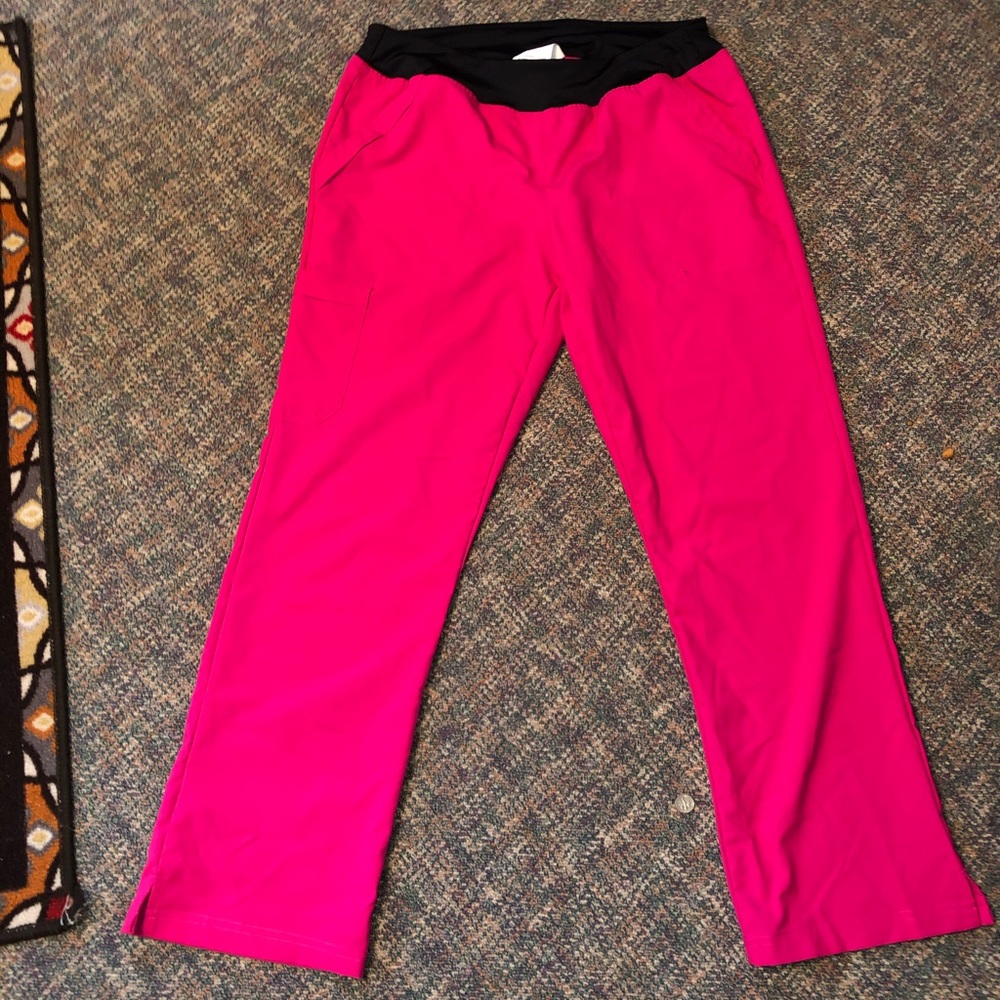 Hot pink scrub pants